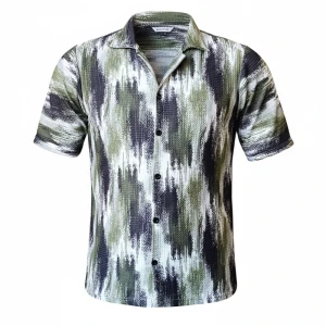 پیراهن آستین کوتاه مردانه رنگ سبز