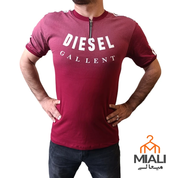 تیشرت نیم زیپ DIESEL