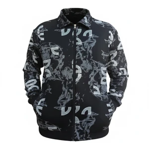 سویشرت مردانه مشکی طرح DG