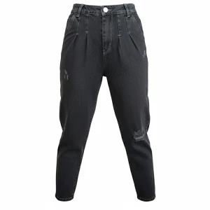 شلوار جین مام استایل زنانه مشکی