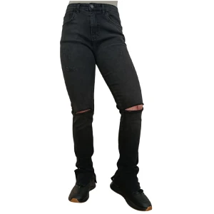 شلوار جین زاپدار زنانه مشکی