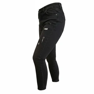 شلوار جین اسکینی زنانه - ذغالی